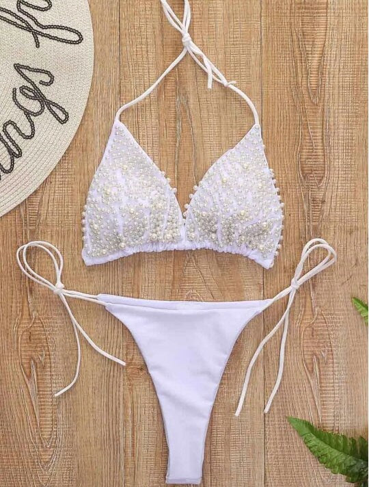 White best sale bikini bride